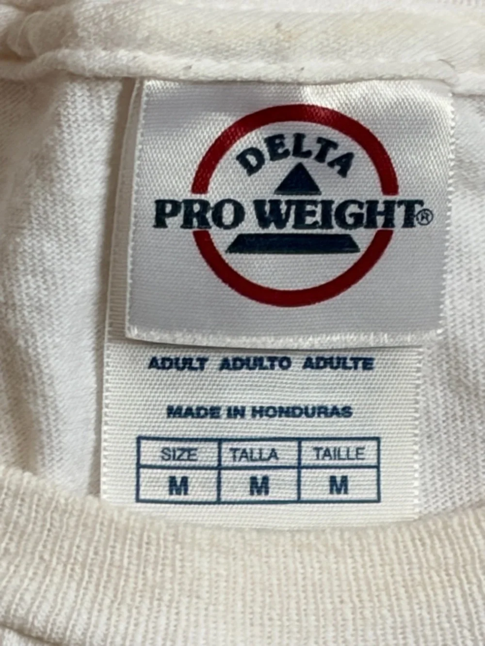 Delta White Short Sleeve Tee with Gold Beer Graphic - Picture 3 of 6